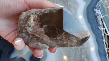 Lodalite Included Smokey Quartz Point