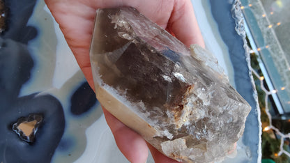Lodalite Included Smokey Quartz Point