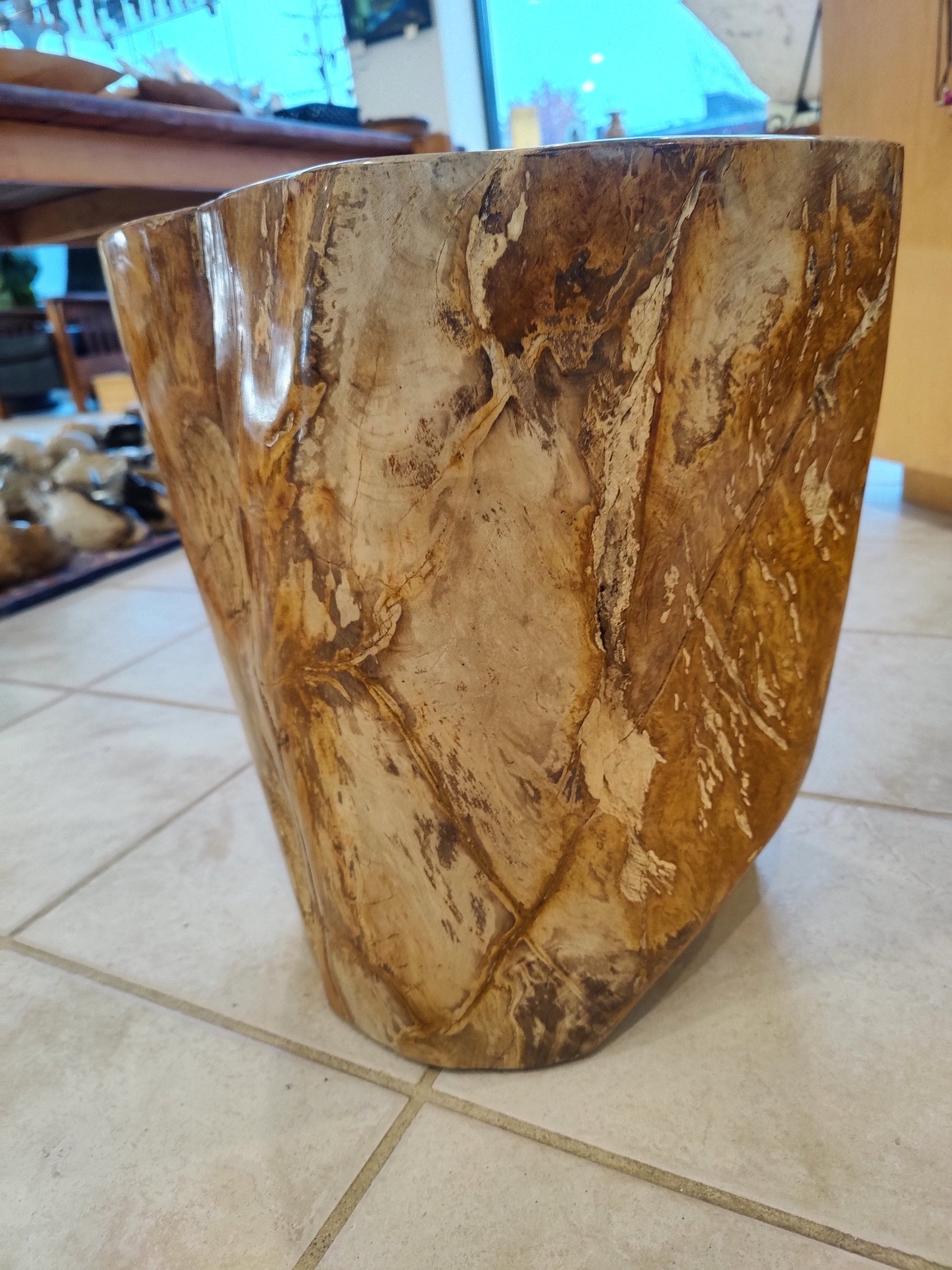 Petrified Wood Pedestal – 71kg 40cm 16" Lapidary