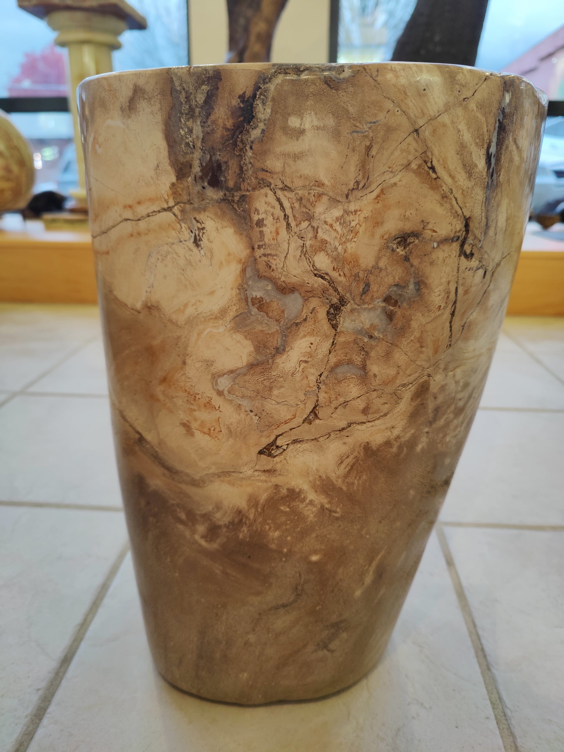 Petrified Wood Pedestal – 46kg 40cm 16" Lapidary