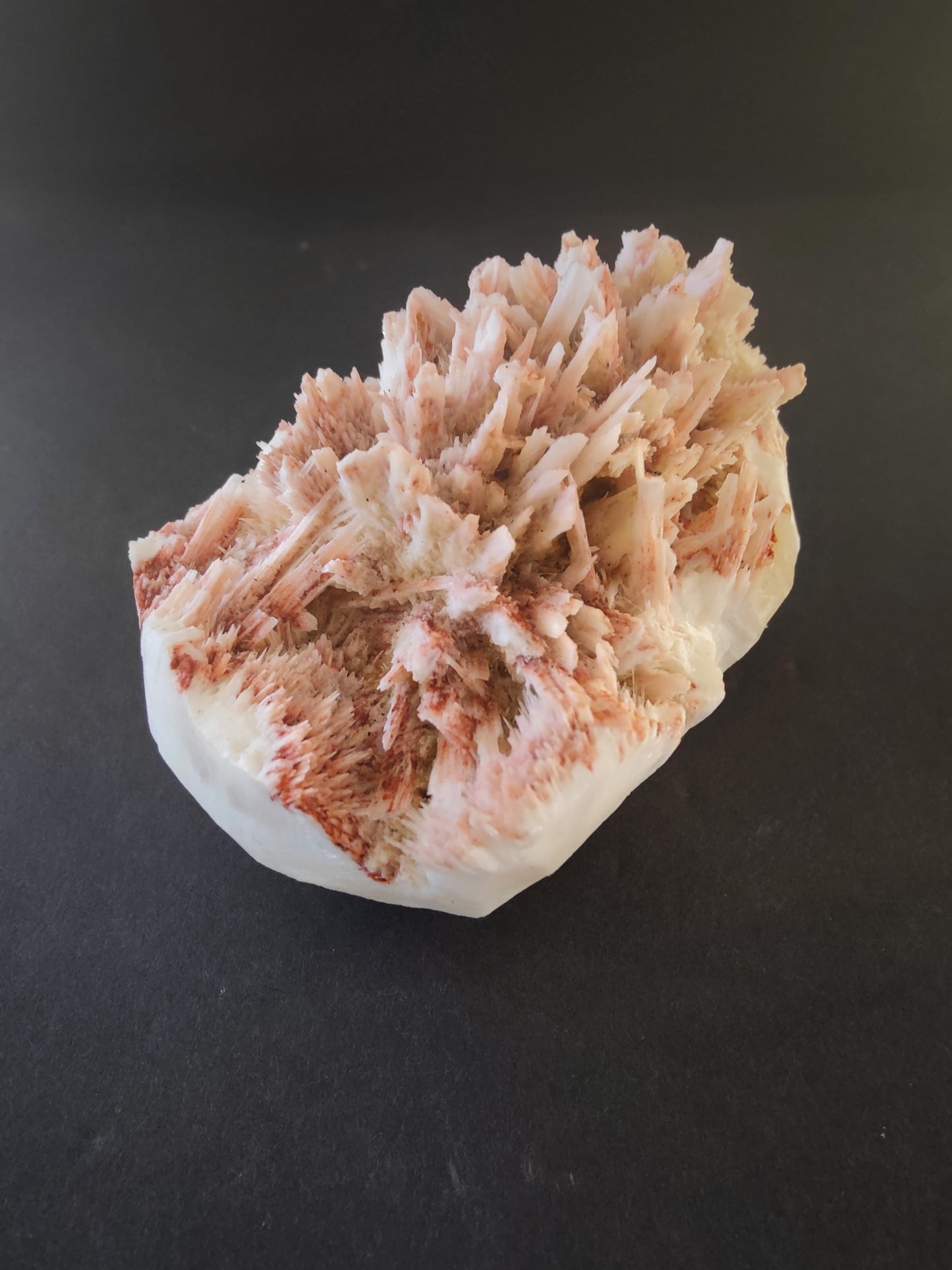 Red Mordenite & Stilbite Crystal Specimen - 355g India – Minerals