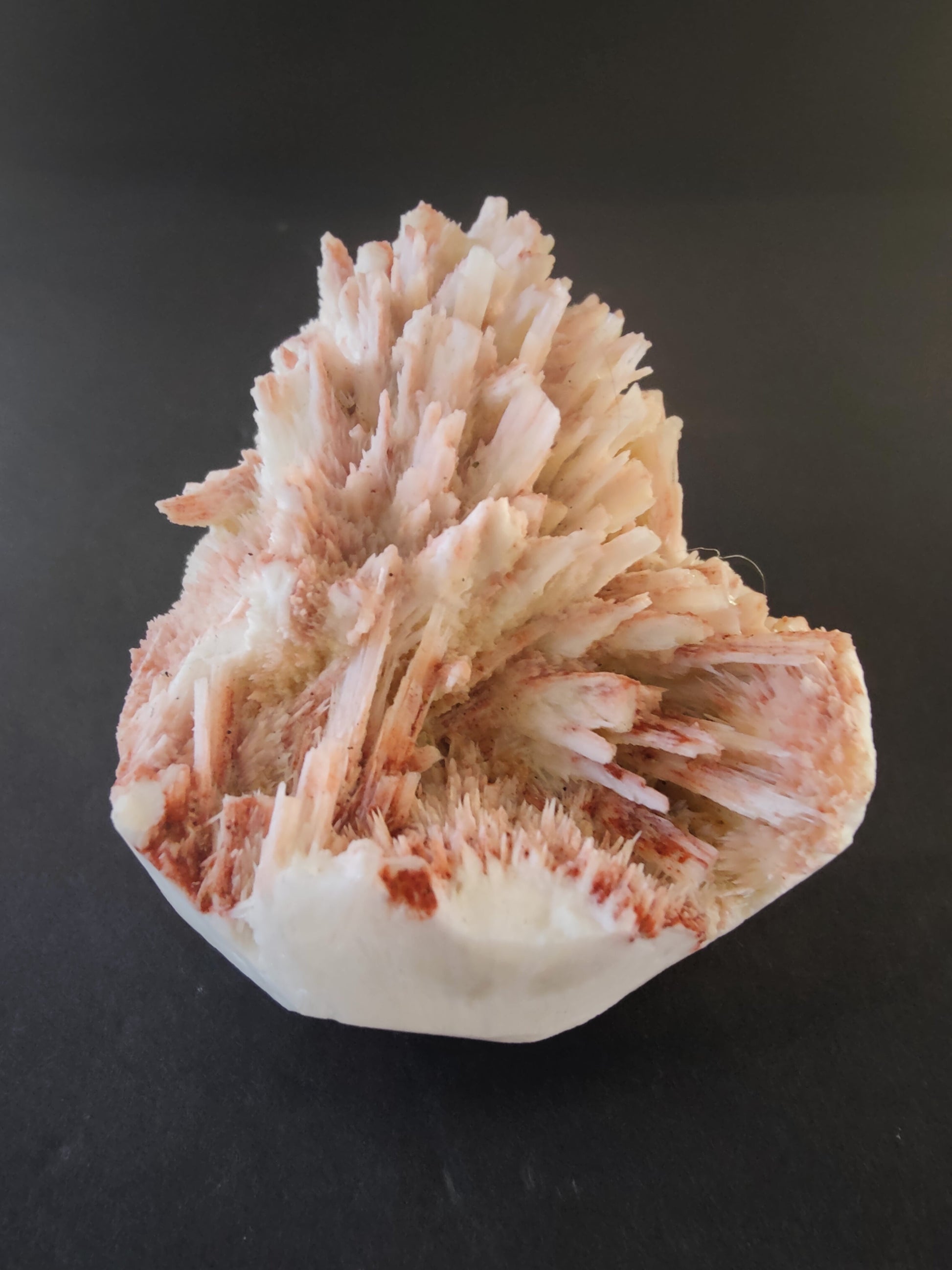 Red Mordenite & Stilbite Crystal Specimen - 355g India – Minerals