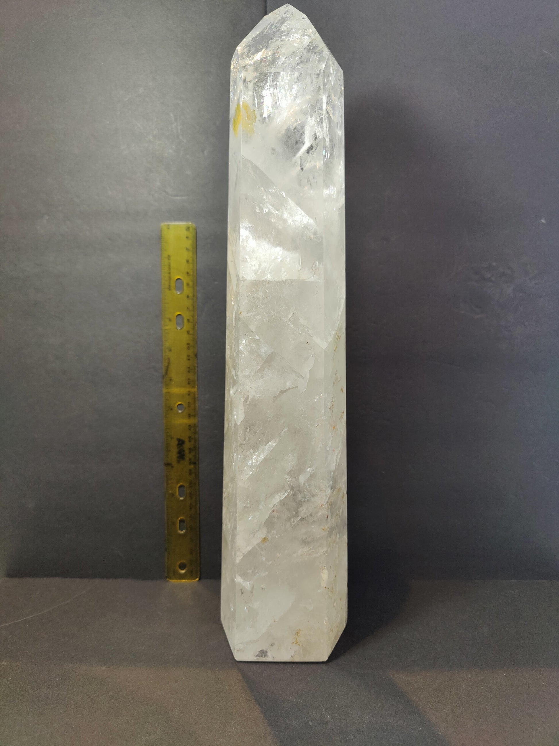Clear Quartz Polished Obelisk 5.35kg 17.5" – Lapidary