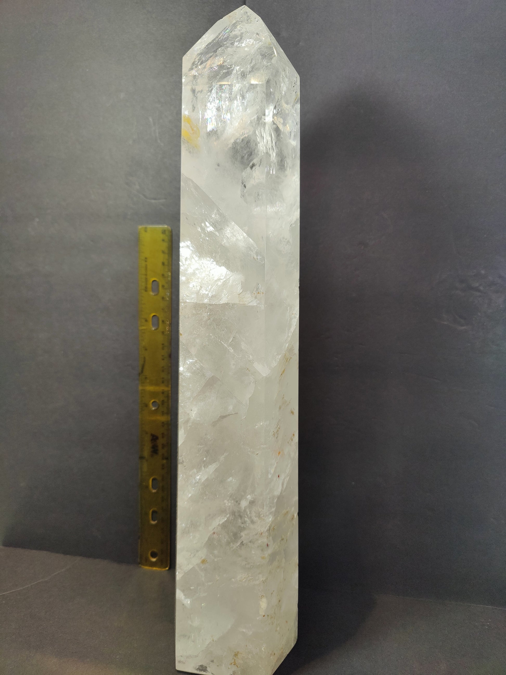 Clear Quartz Polished Obelisk 5.35kg 17.5" – Lapidary