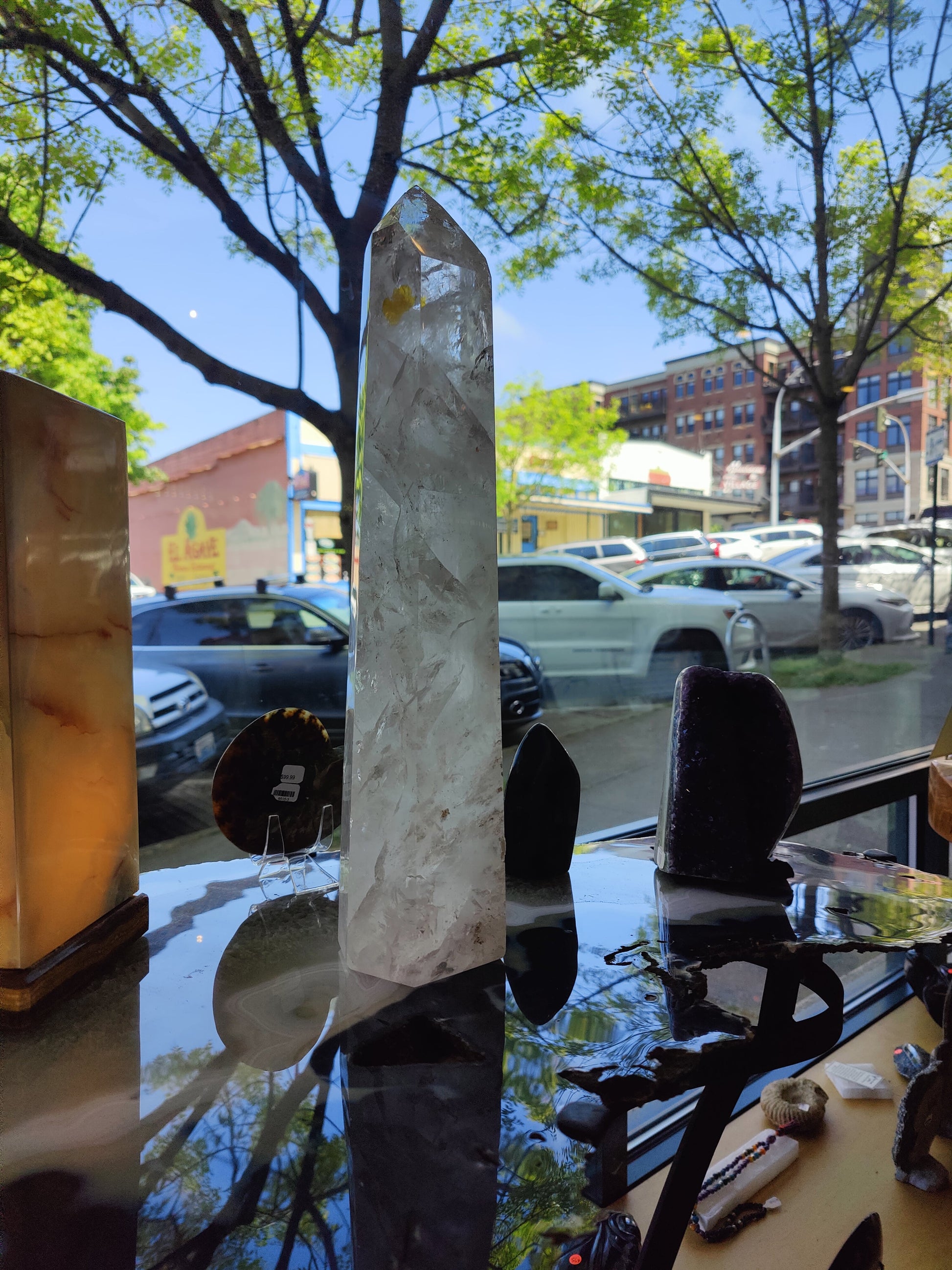 Clear Quartz Polished Obelisk 5.35kg 17.5" – Lapidary