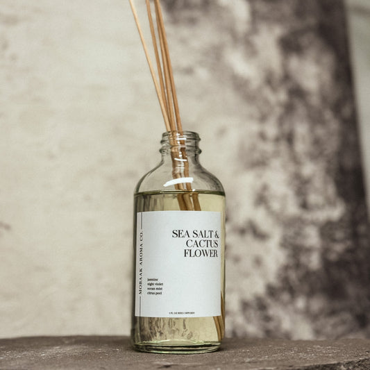 Sea Salt + Cactus Flower Reed Diffuser –