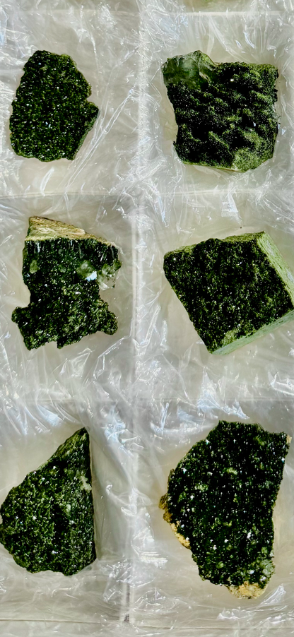 Forest Epidote Specimens from Turkey, Epidote and Quartz, Epidote Clusters –