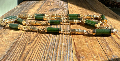 Vintage Jade Necklace - 30" –