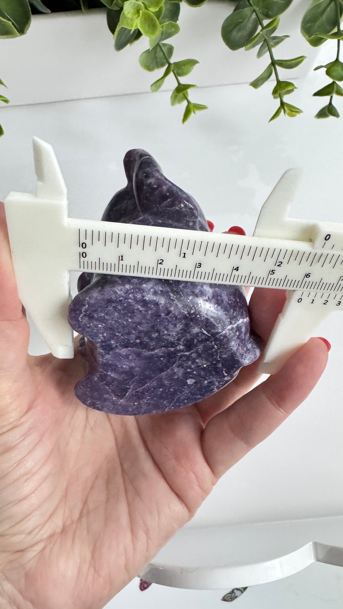 XL Lepidolite & Pink Petalite Lucky Cat | 4" Maneki Neko – Crystals