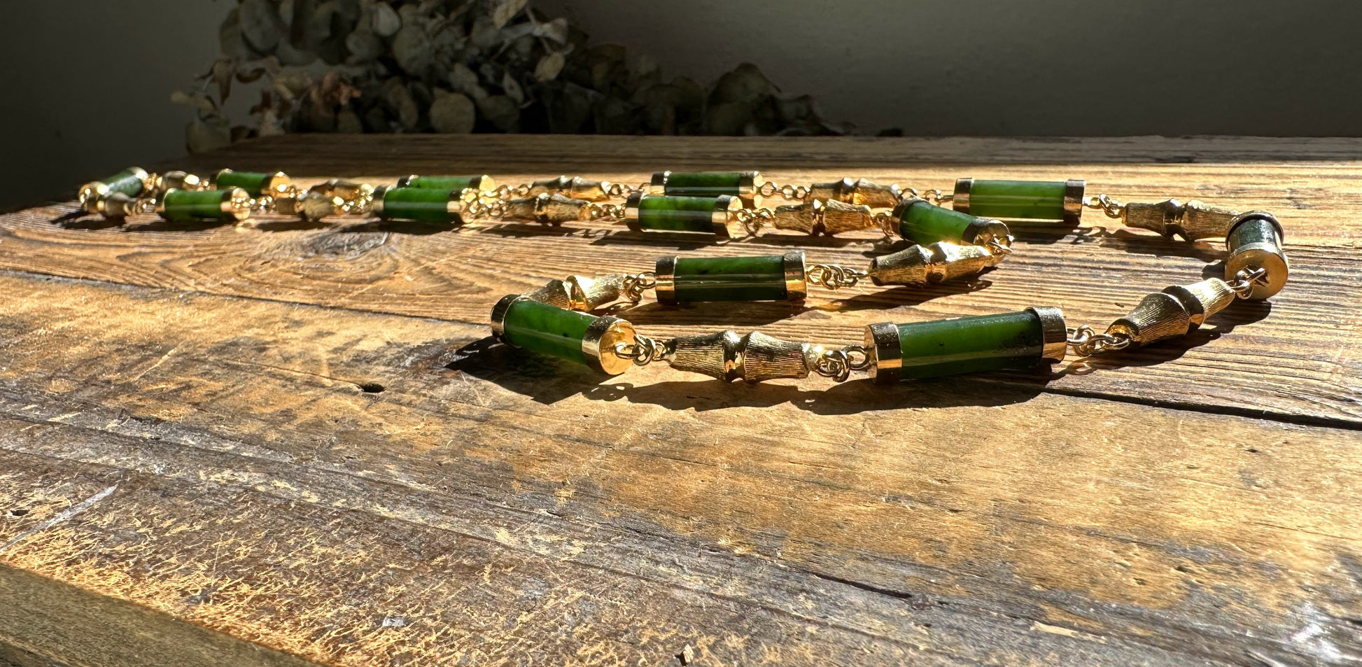 Vintage Jade Necklace - 30" –