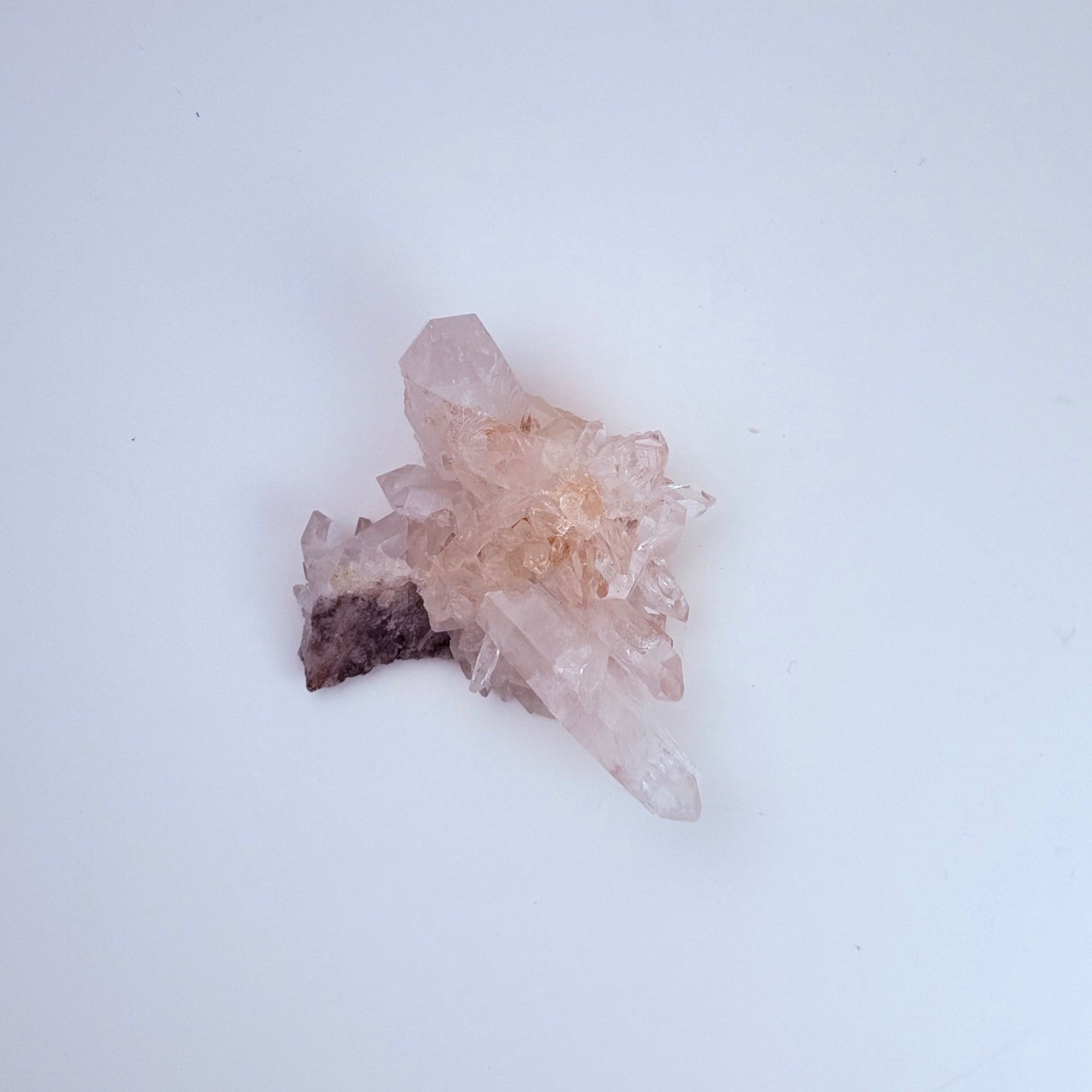 Lemurian Quartz – Pink Lithium Cluster - Points - Columbia