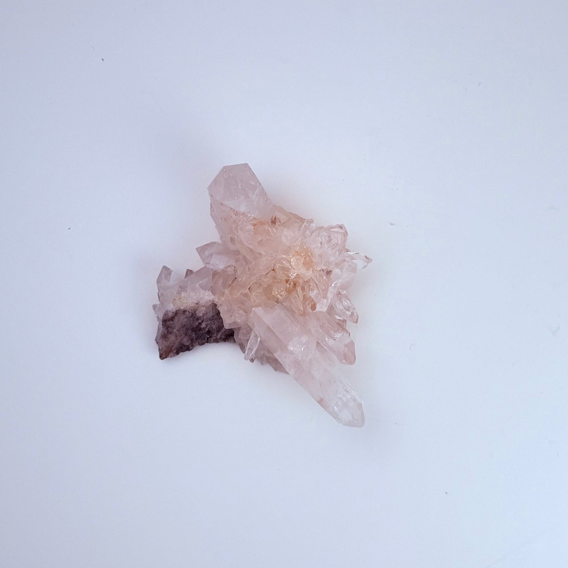 Lemurian Quartz – Pink Lithium Cluster - Points - Columbia