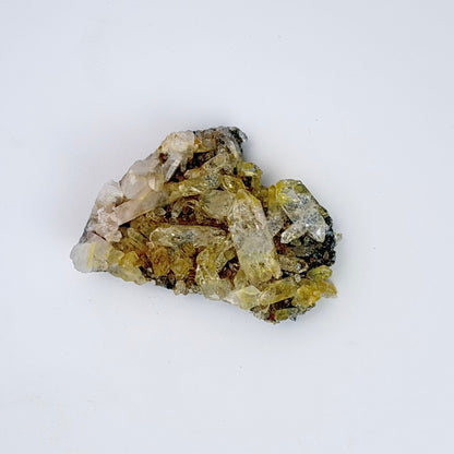 Lemurian Quartz – SM Flat Golden Healer Cluster - Columbia