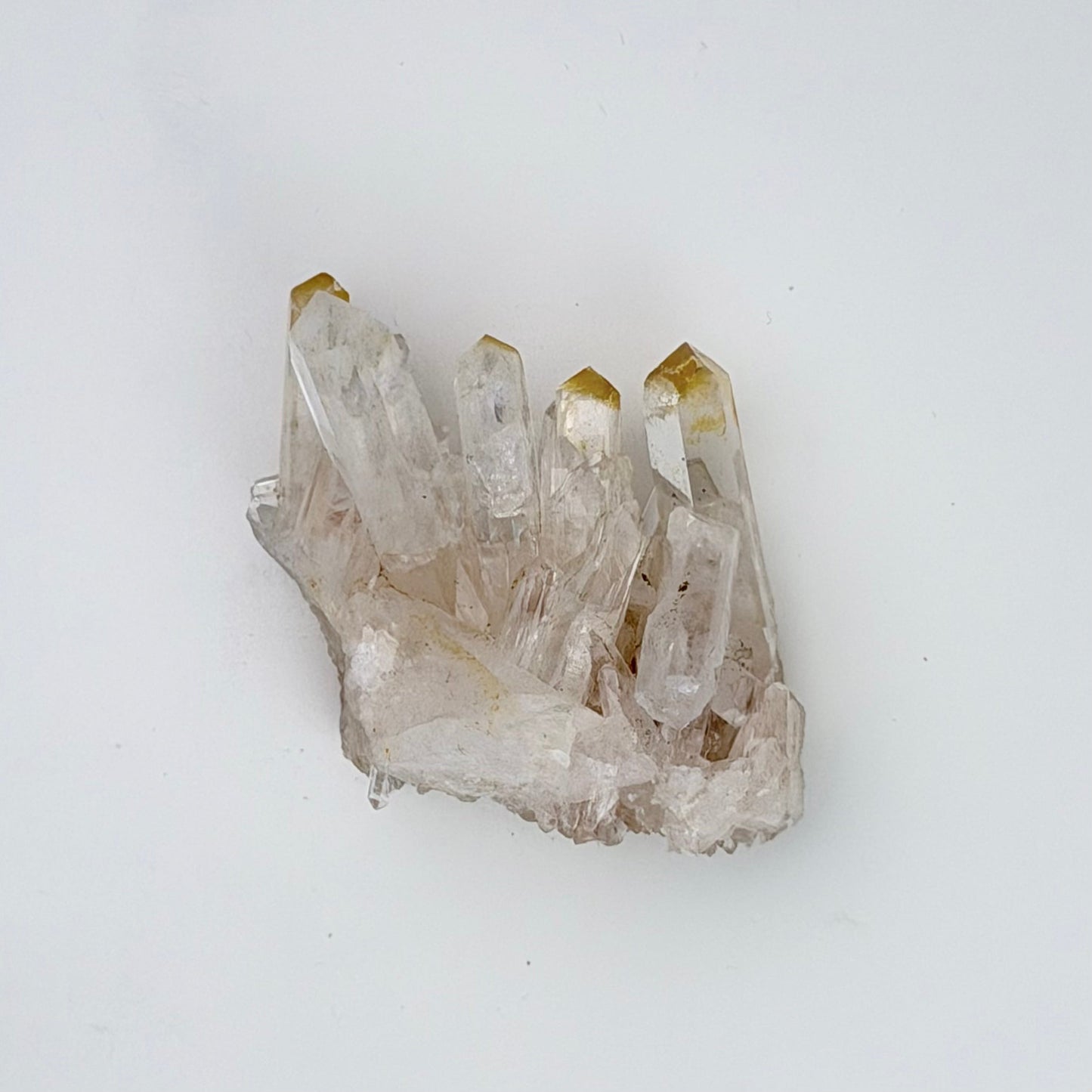 Lemurian Quartz – SM Cluster w Golden Healer Phantoms - Columbia