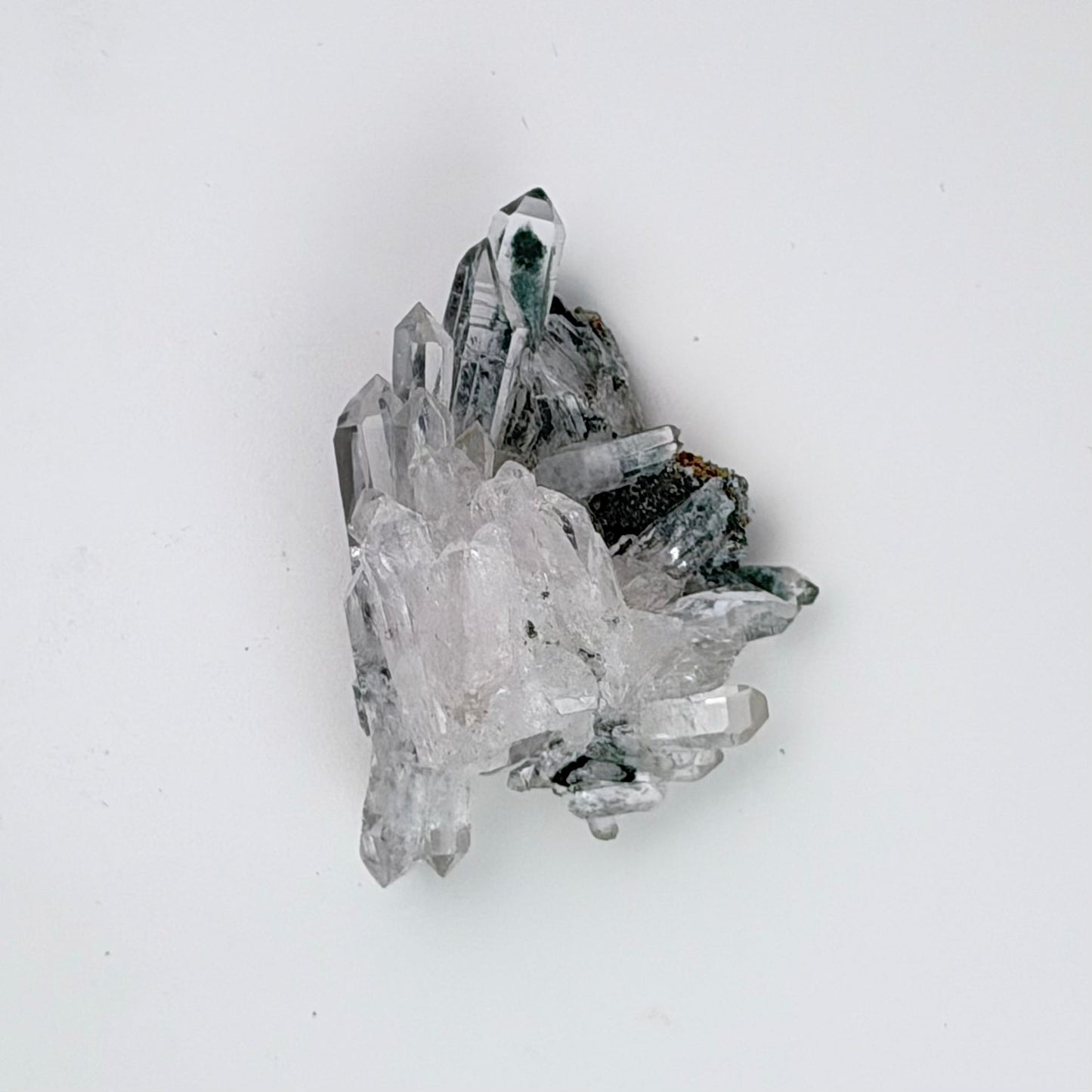 Lemurian Quartz – SM Cluster w Chlorite Phantom - Columbia