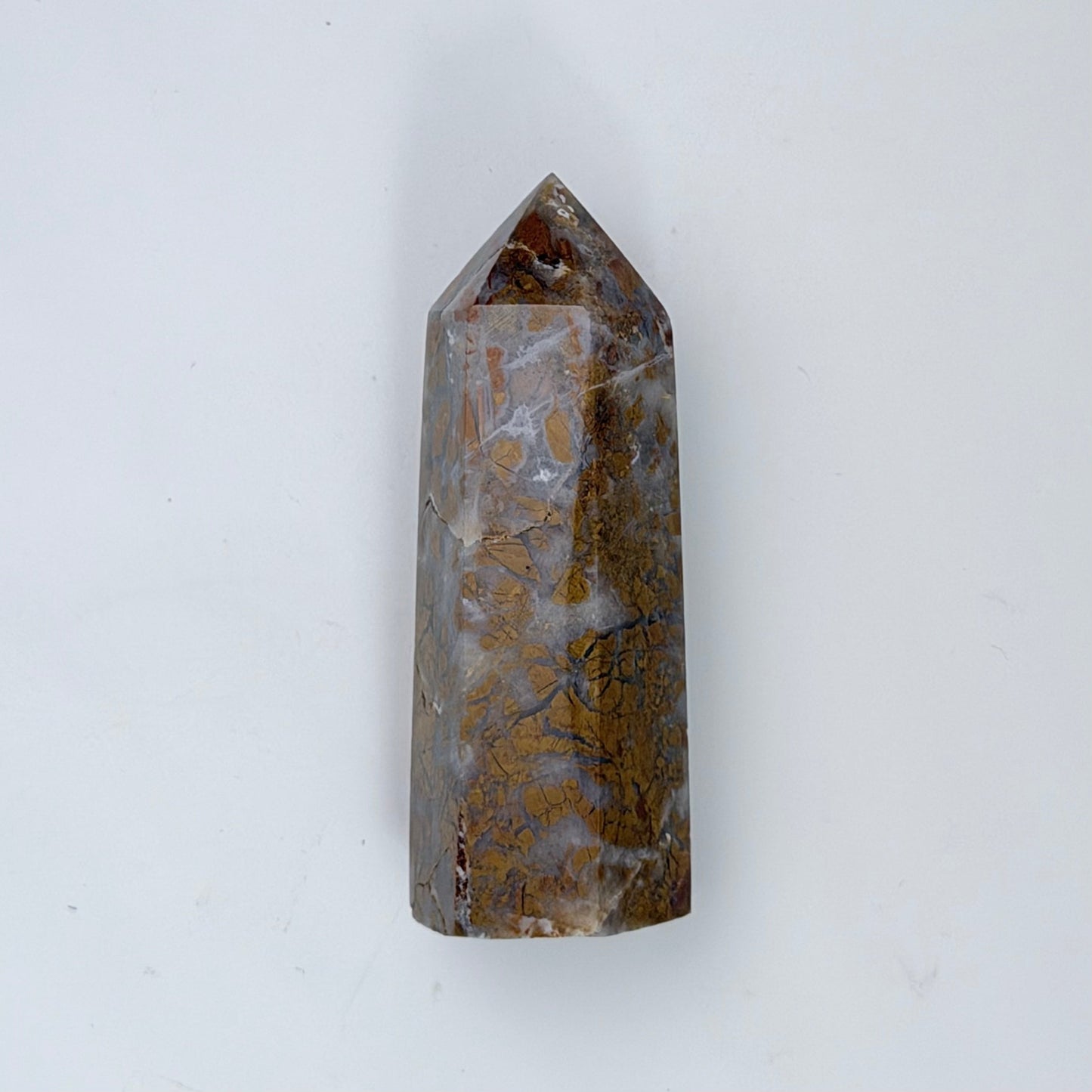 Brecciated Jasper Carvings – Rare Crystal of Courage & Nurturing – Tower 2.75x1x1"