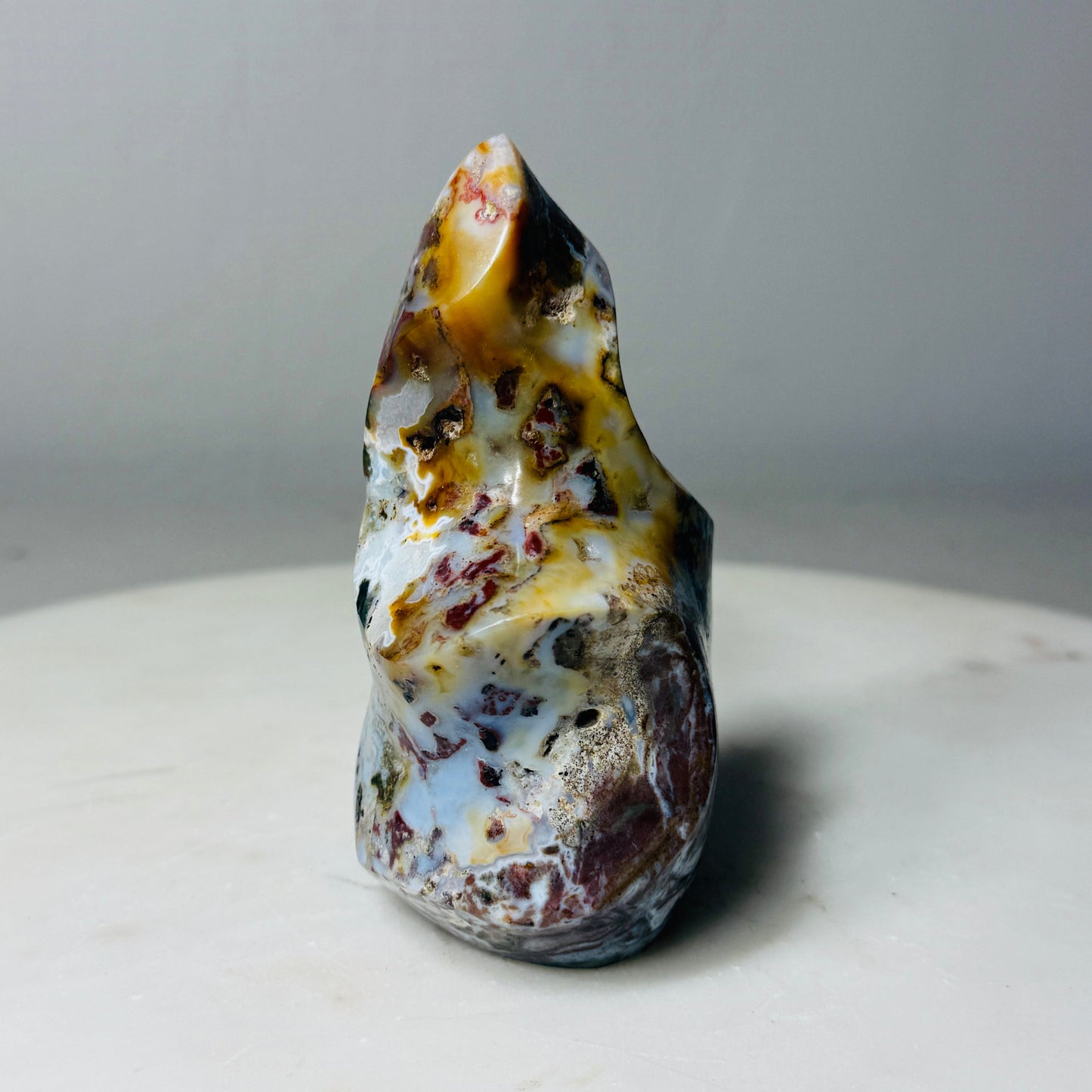 Mystery Jasper Flame Crystal - Polished Stone 4-7" –