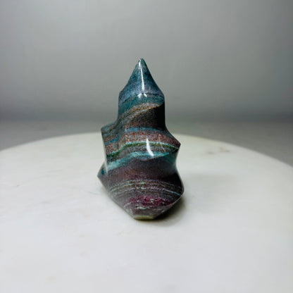 Mystery Jasper Flame Crystal - Polished Stone 4-7" –