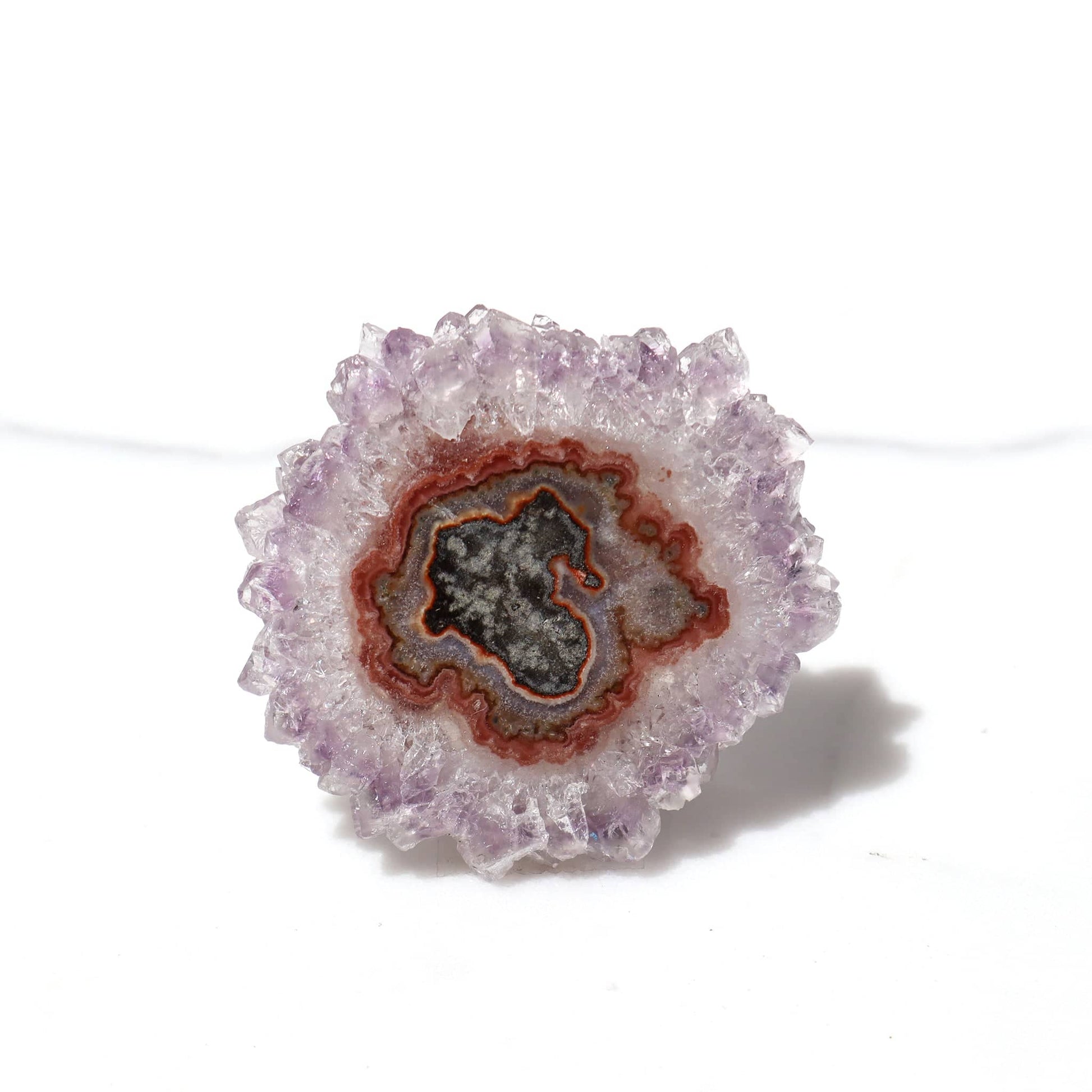 Delicate Crystal Flower Stalactite Slice – Amethysts Crystals Stalactites