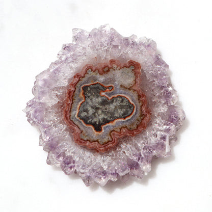 Delicate Crystal Flower Stalactite Slice – Amethysts Crystals Stalactites