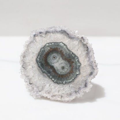 Gorgeous Green-Blue Agate Center Stalactite