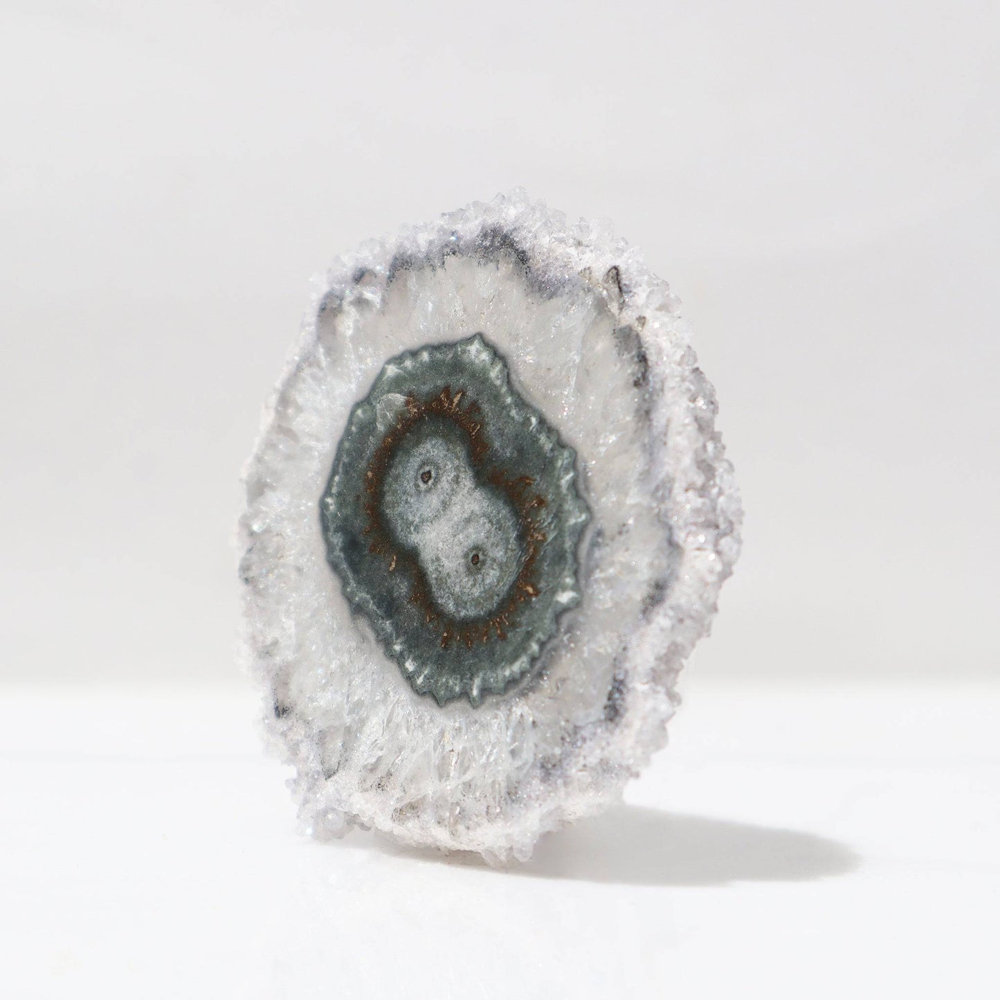 Gorgeous Green-Blue Agate Center Stalactite