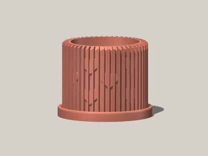 Modern Heart-Shaped Planter with Drainage & Saucer – Unique Valentine’s Day Gift for Plant Lovers, 3d Printed Planter Home Hosting Decor, – Planter