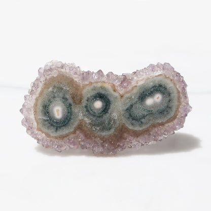 Triple Center Stalactite of Green Agate