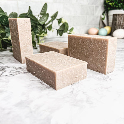 Sandalwood Red Rose - Handmade Soap, Exfoliating Scrub