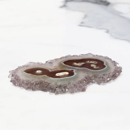 Double Stalactite Slice Specimen