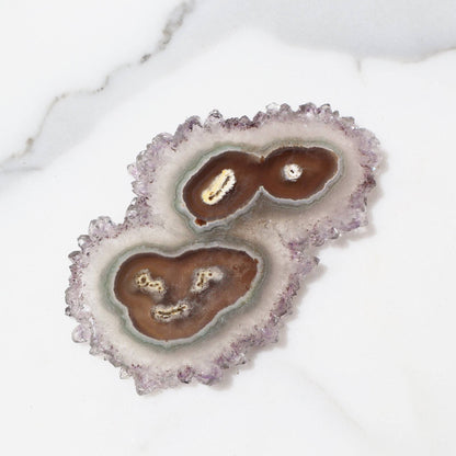 Double Stalactite Slice Specimen