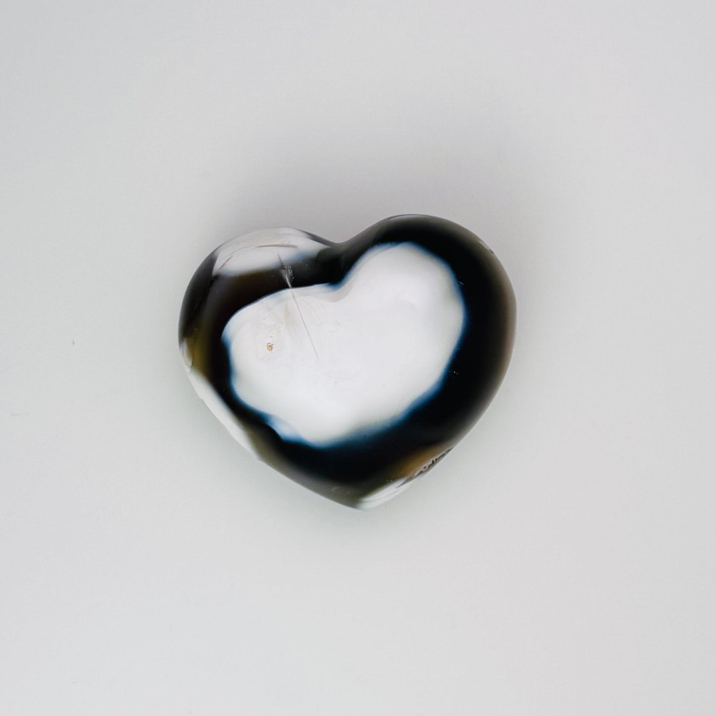 Orca Agate – Heart 2.5"