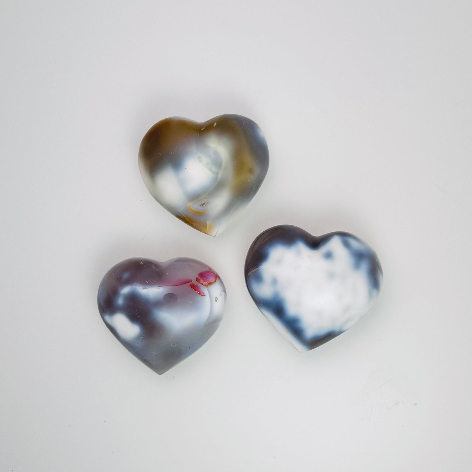 Orca Agate – Heart 2.25"