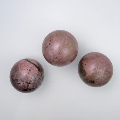 Rhodonite Sphere – 60-62 mm