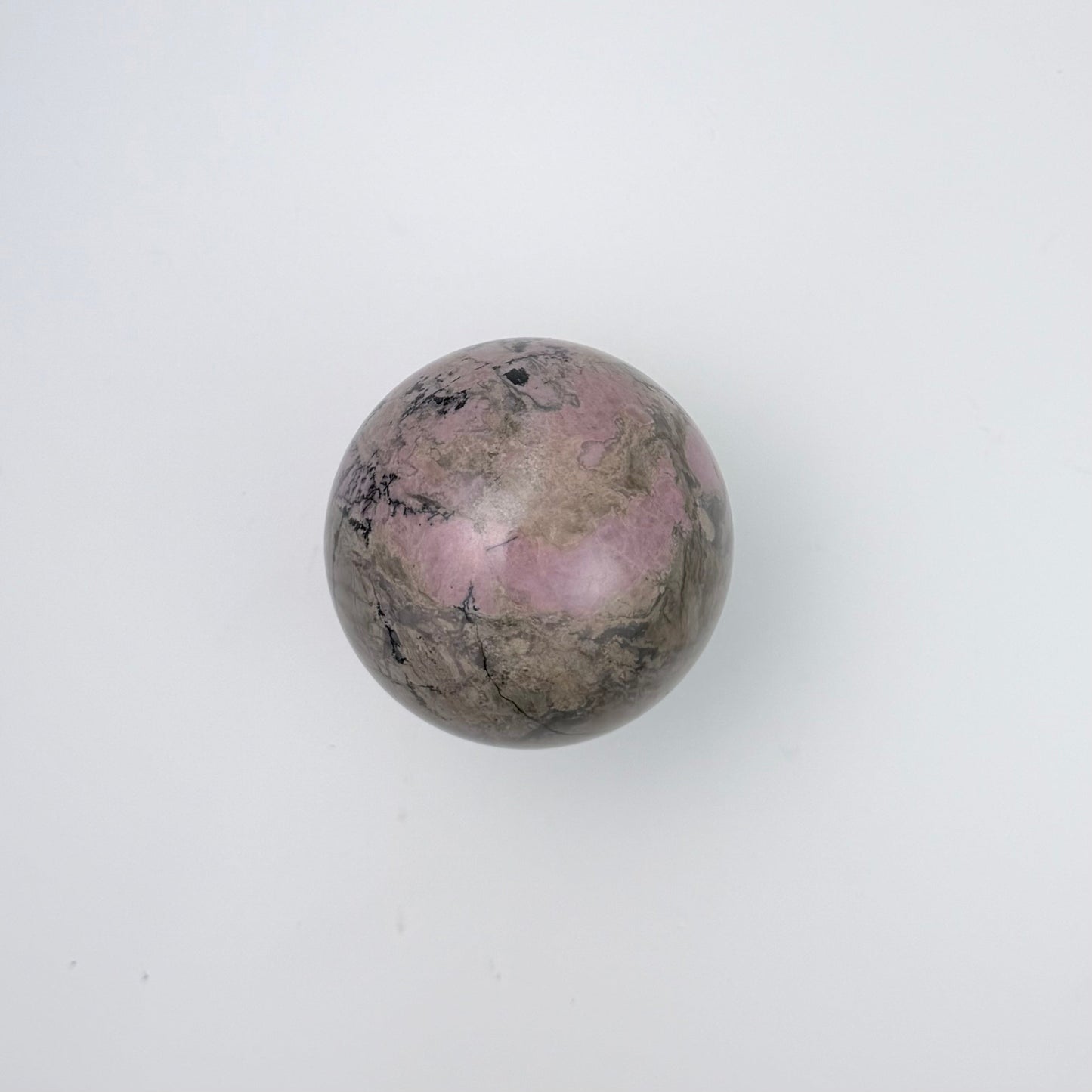 Rhodonite Sphere – 58 mm