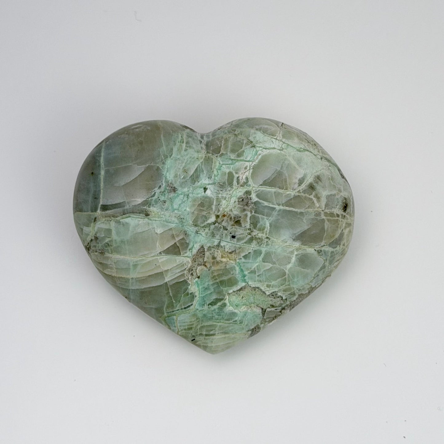 Green Moonstone – Heart 3x2.5x0.5"