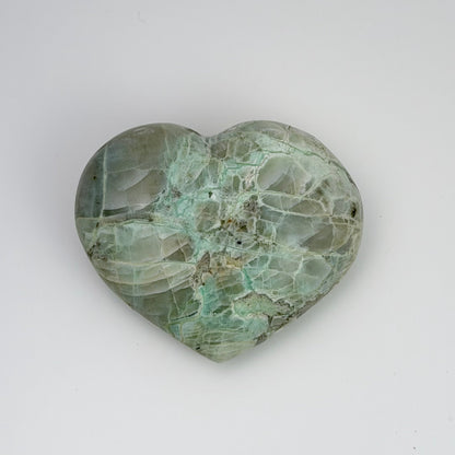 Green Moonstone – Heart 3x2.5x0.5"