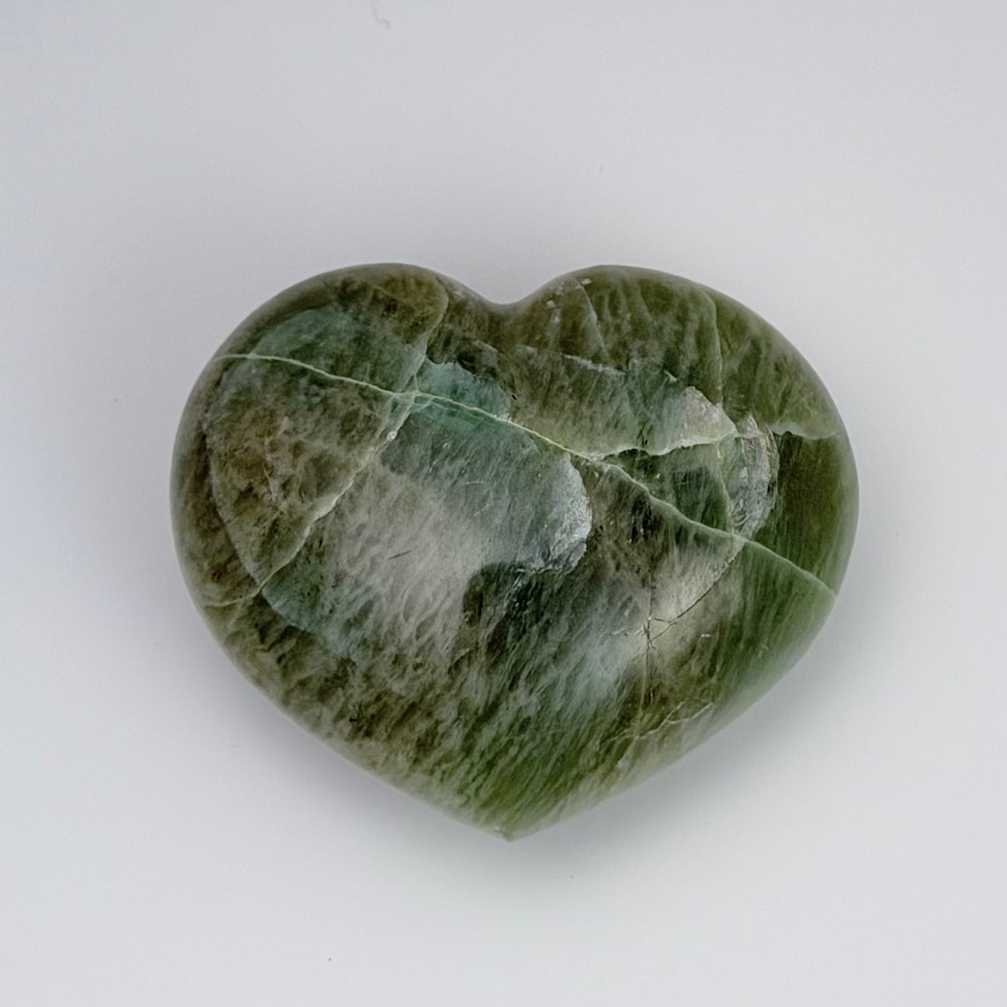 Green Moonstone – Heart 2.5x2x0.75"
