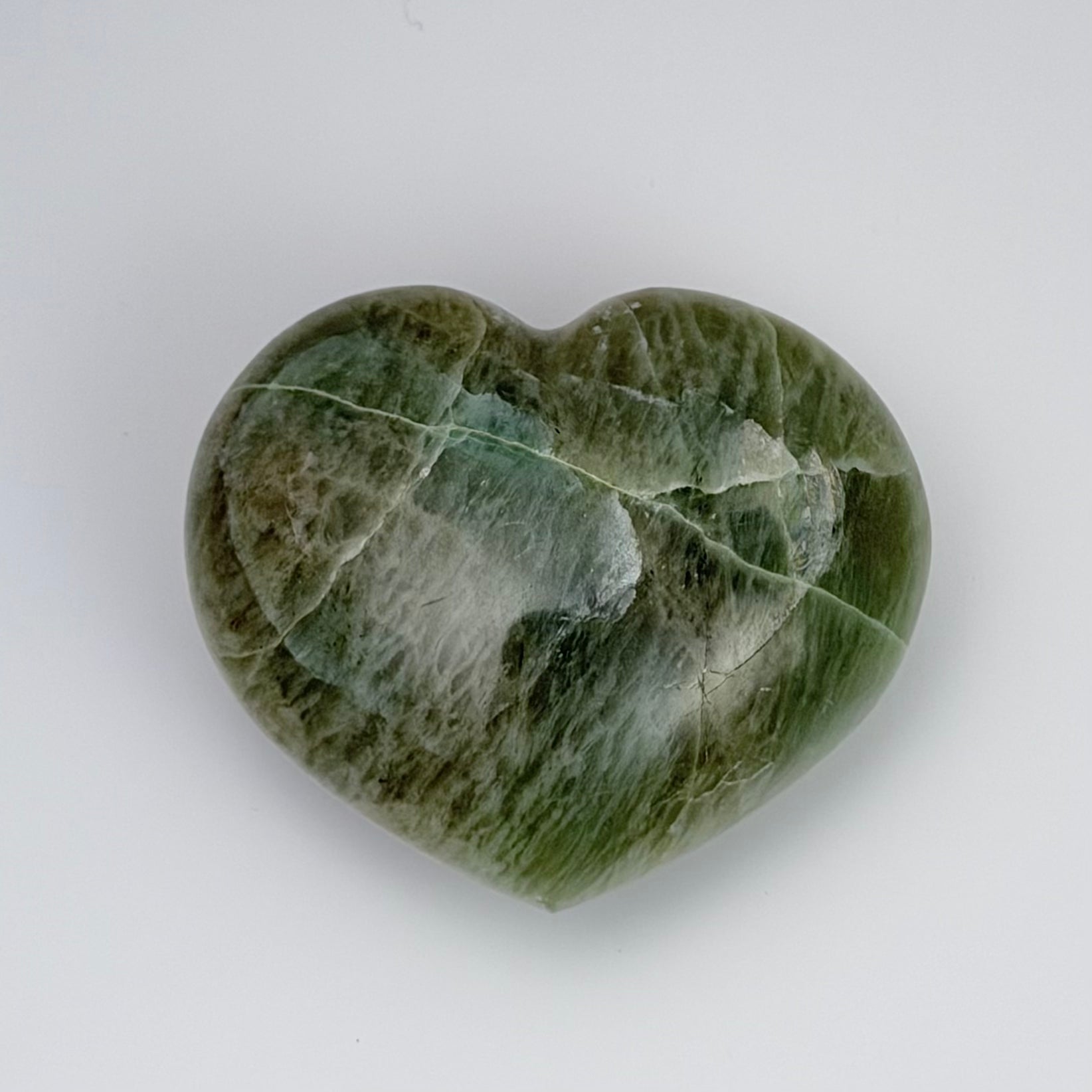 Green Moonstone – Heart 2.5x2x0.75"