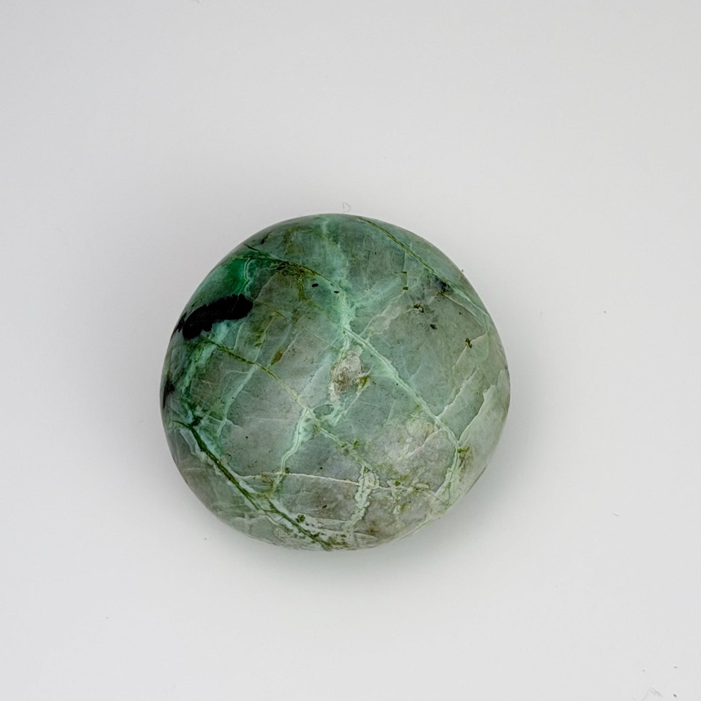 Green Moonstone – Palm Stone 2"x1"
