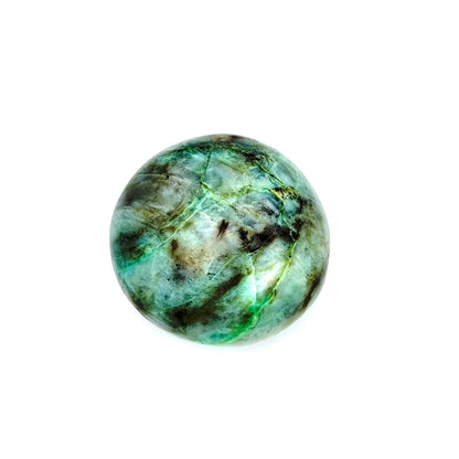 Green Moonstone – Palm Stone 2.25x1"