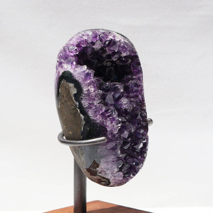 Amethyst Geode on Stand | Rustic Crystal Home Decor – Amethysts Crystals mounted