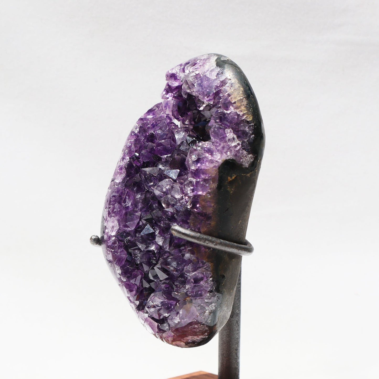 Amethyst Geode on Stand | Rustic Crystal Home Decor – Amethysts Crystals mounted