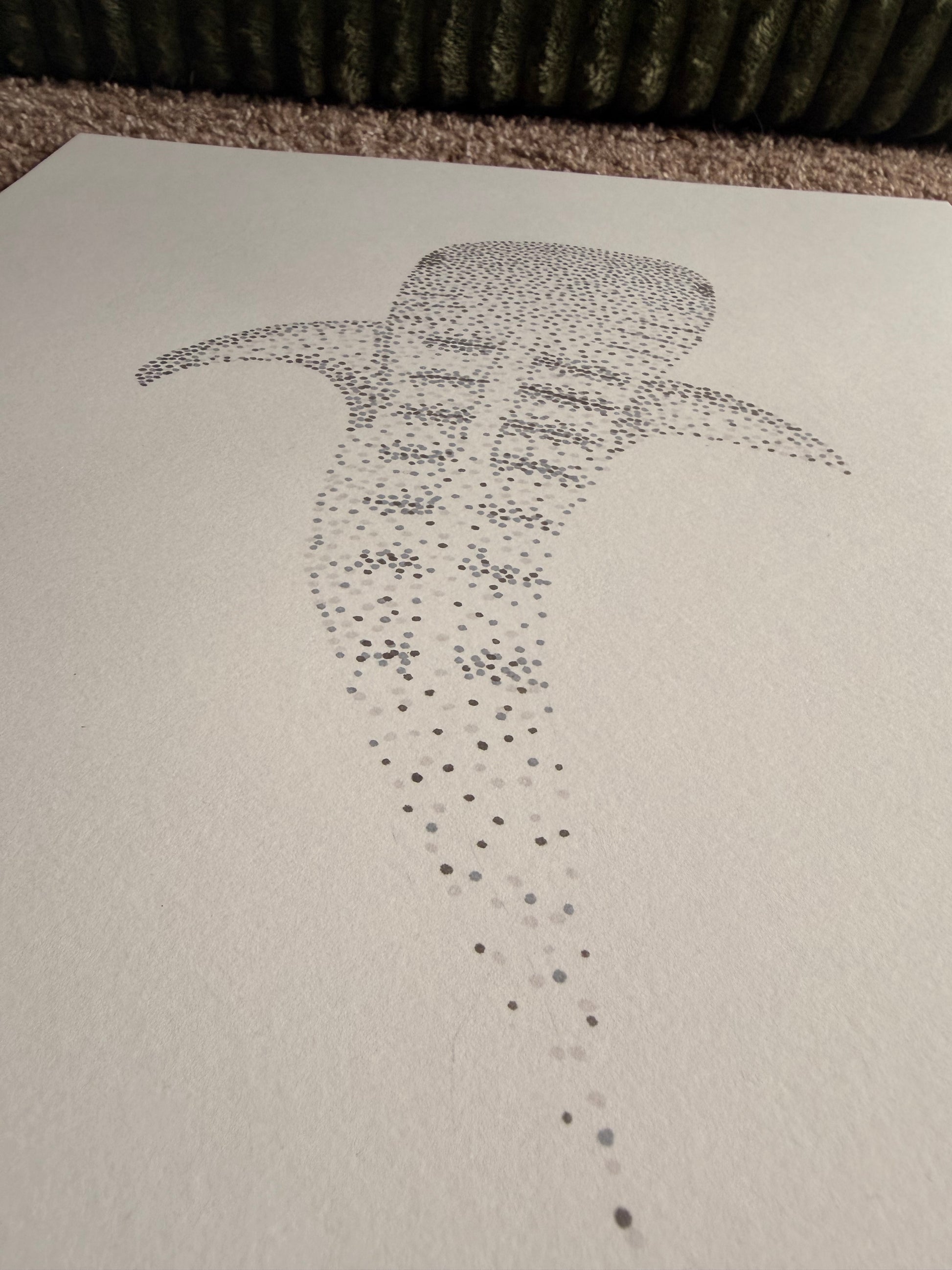 Marine Life Dot Art 14x17 - Ocean Wall Art Set – Whale Shark