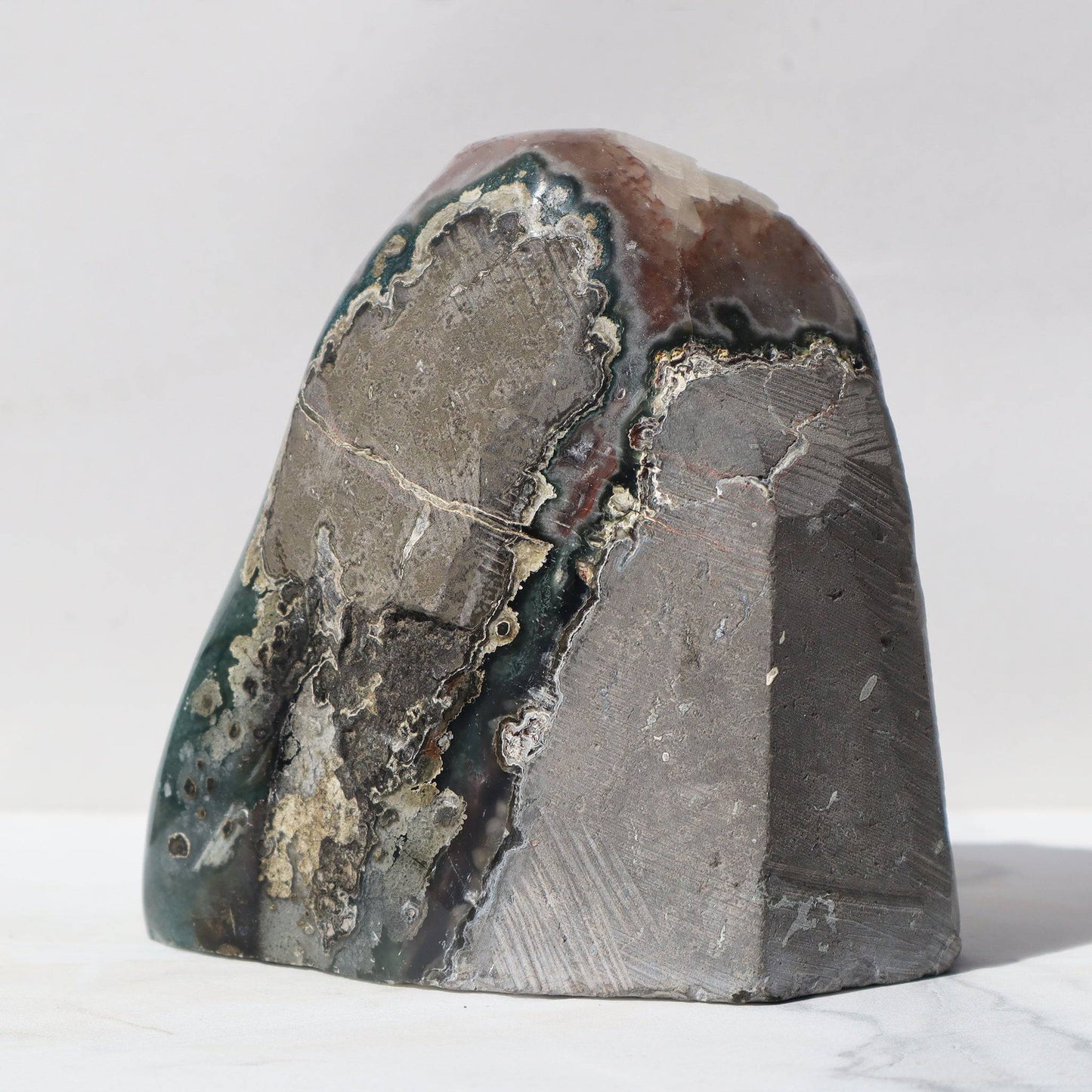 Green Jasper - Amethyst Geode – Amethysts Crystals Calcite Rare
