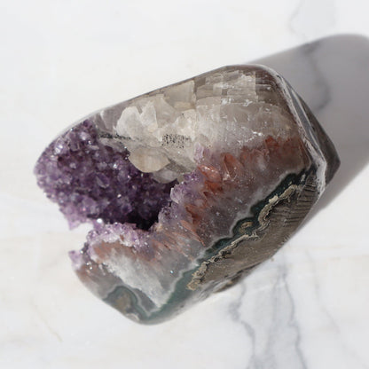 Green Jasper - Amethyst Geode – Amethysts Crystals Calcite Rare