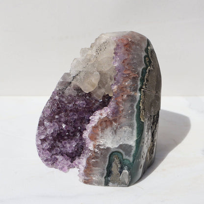 Green Jasper - Amethyst Geode – Amethysts Crystals Calcite Rare