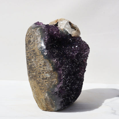 Zen Meditation Amethyst Geode – Amethysts Crystals Calcite