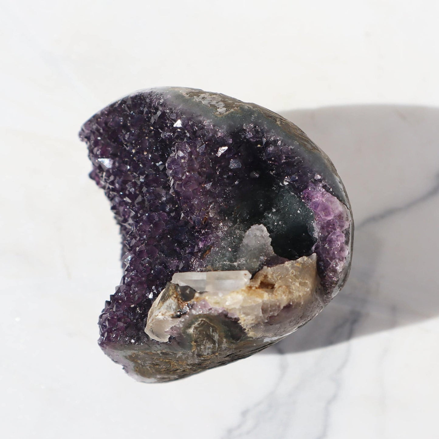 Zen Meditation Amethyst Geode – Amethysts Crystals Calcite