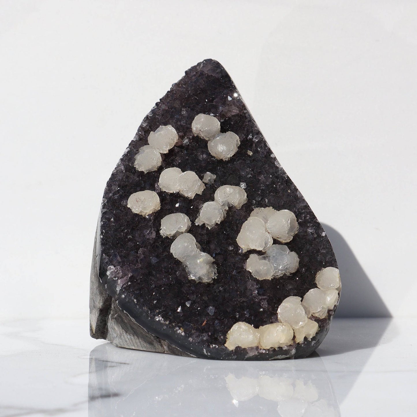 Rare Amethyst Popcorn-Shaped Calcites